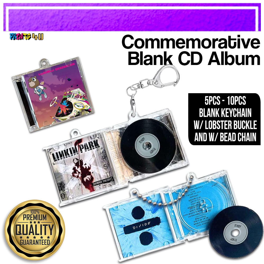 Peripheral Commemorative Blank Album Mini CD Case Keychain CD Player ...