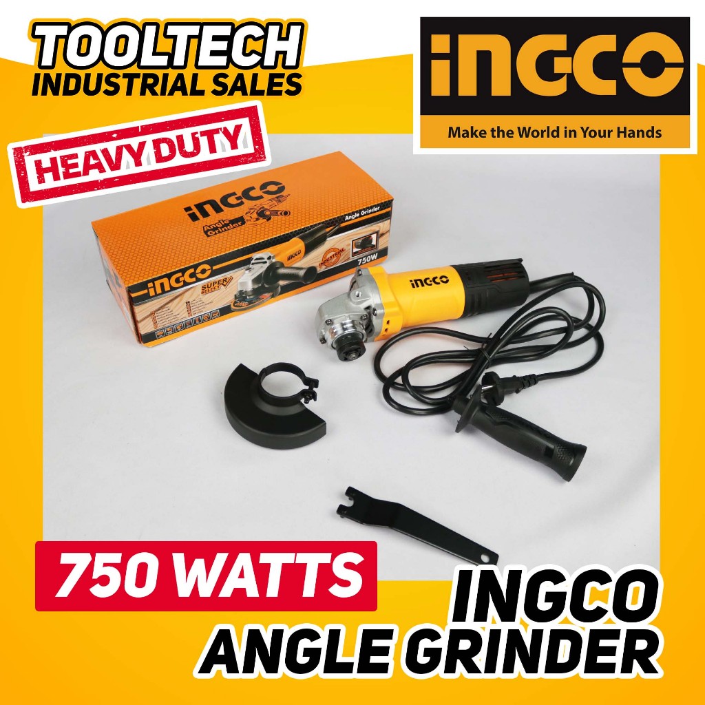 Ingco Angle Grinder 750W AG70012 HEAVY DUTY *TOOLTECH* | Shopee Philippines
