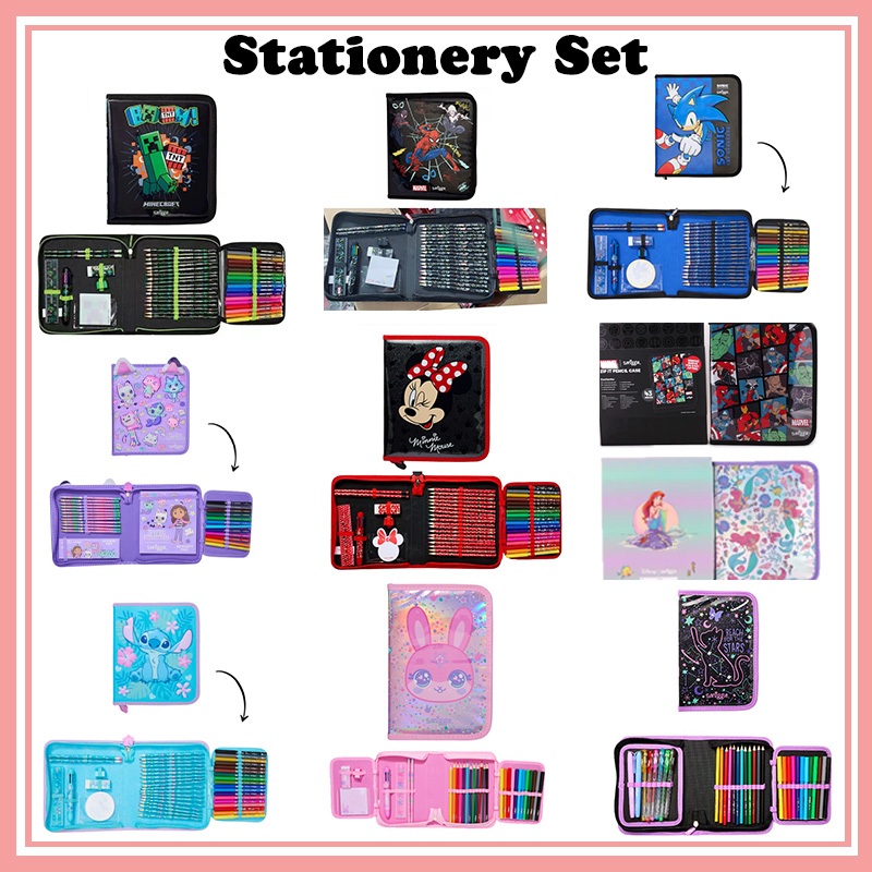 Smiggle Stationery Gift set Pencil case Stationery Gift Pack 40pcs set ...