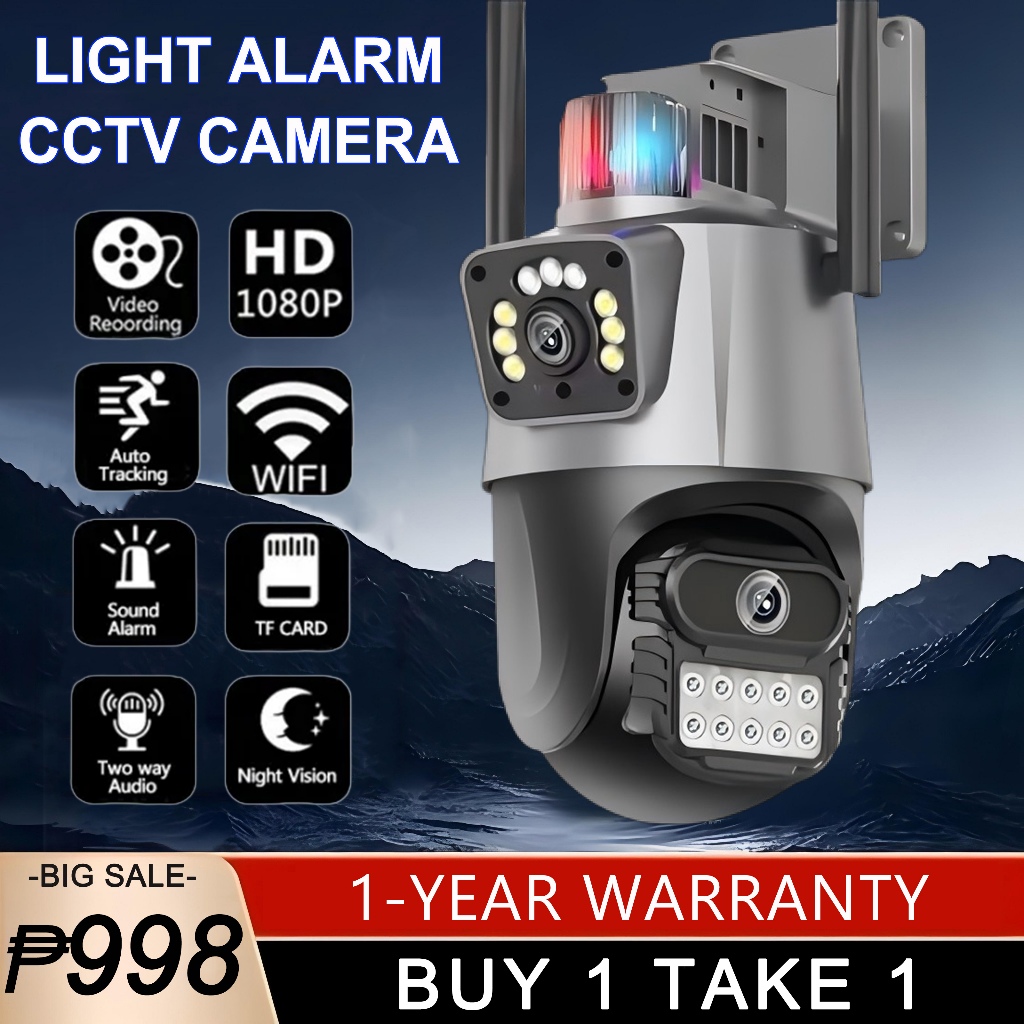 BUY 1 TAKE 1 V380 Pro CCTV Camera 4K HD Dual Lens Outdoor Waterproof ...