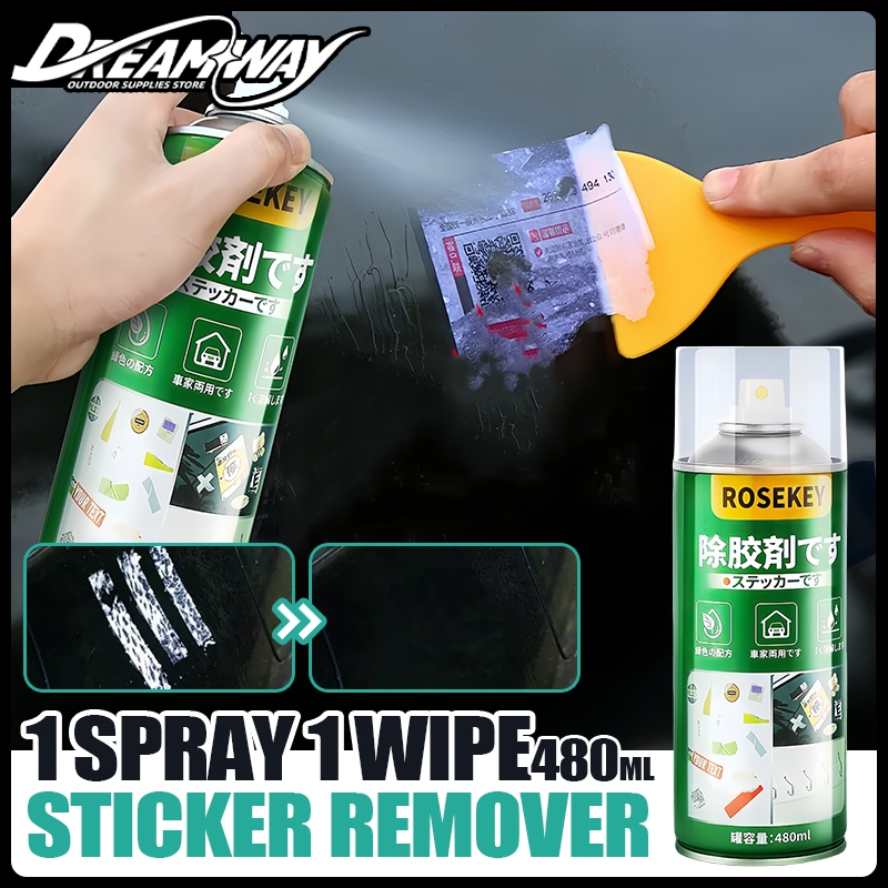 STICKER REMOVER 480ML Adhesive Remover Quickly Removes Spray Cleaning ...