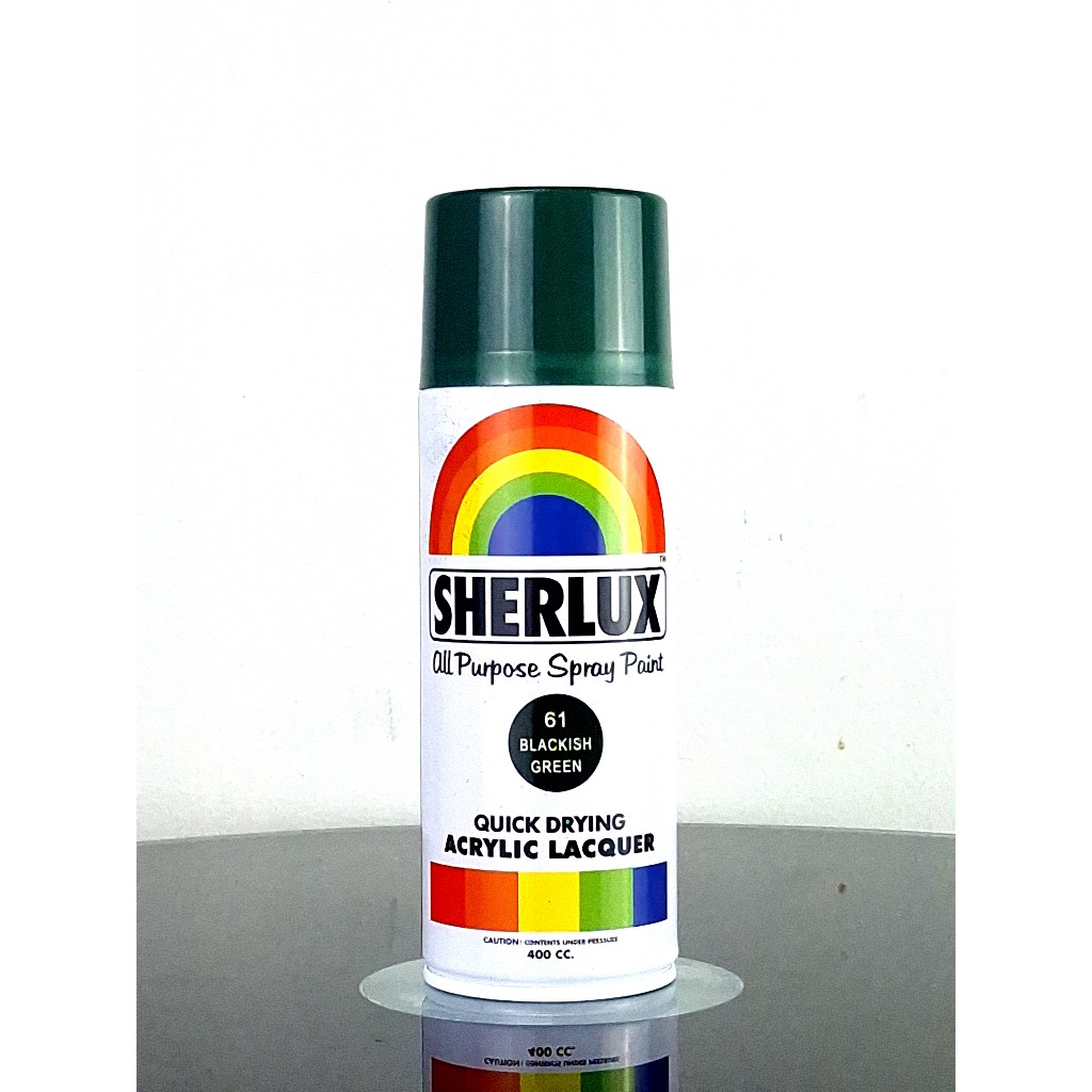 Sherlux All Purpose Spray Paint - Quick Drying Acrylic Lacquer Blackish ...