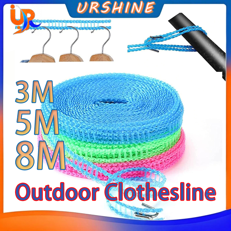 High quality clothesline 3/5/8 metre Clothesline Outdoor Cloth Hanging ...