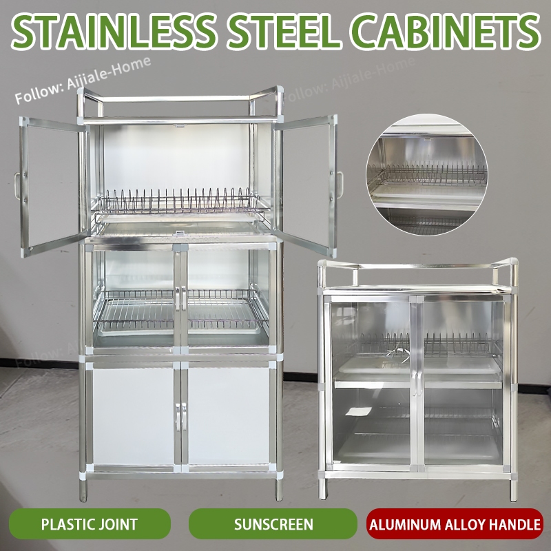 2/3 Layer Aluminum alloy storage rack with Drain basket kitchen storage ...