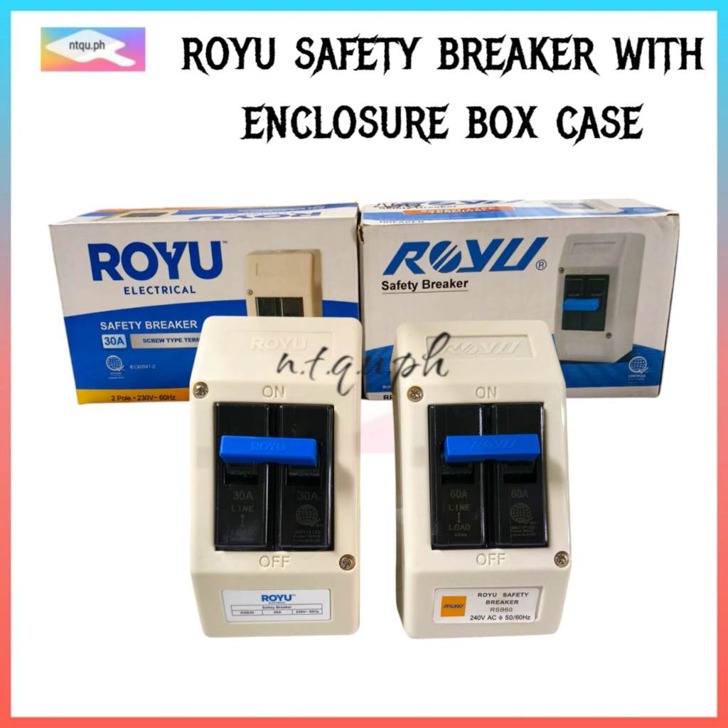 ROYU Safety Breaker - With Enclosure Box Case (Screw Type Terminal ...