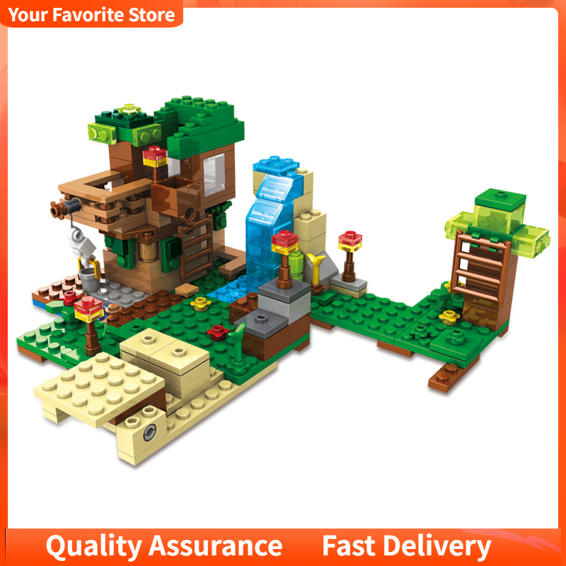 Building Block Toys Minec raft Set Water House With Minifigures For ...