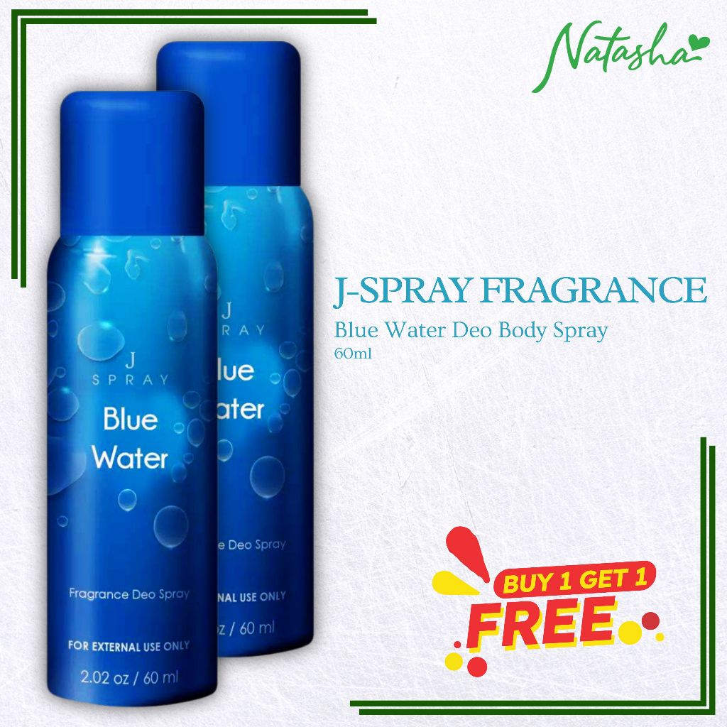J SPRAY Buy 1 take 1 Blue Water Fragranced Deodorant Body Spray 60ml ...
