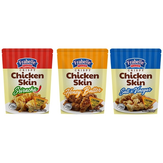 FRABELLE FOOD CRISPY CHICKEN SKIN HALAL Certified/Salt and Vinegar ...