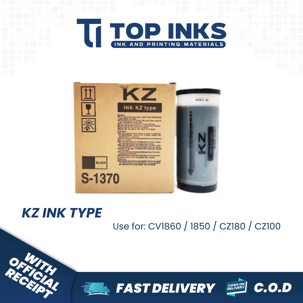 Top Inks 1PC KZ type ink for KZ series duplicator S-1370 | Shopee ...