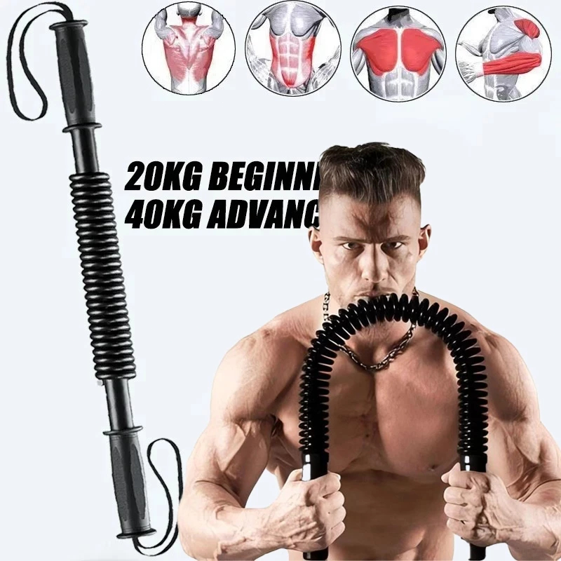 Spring Bar Fitness Grip Bar Spring Arm Chest Muscle Training Strength ...