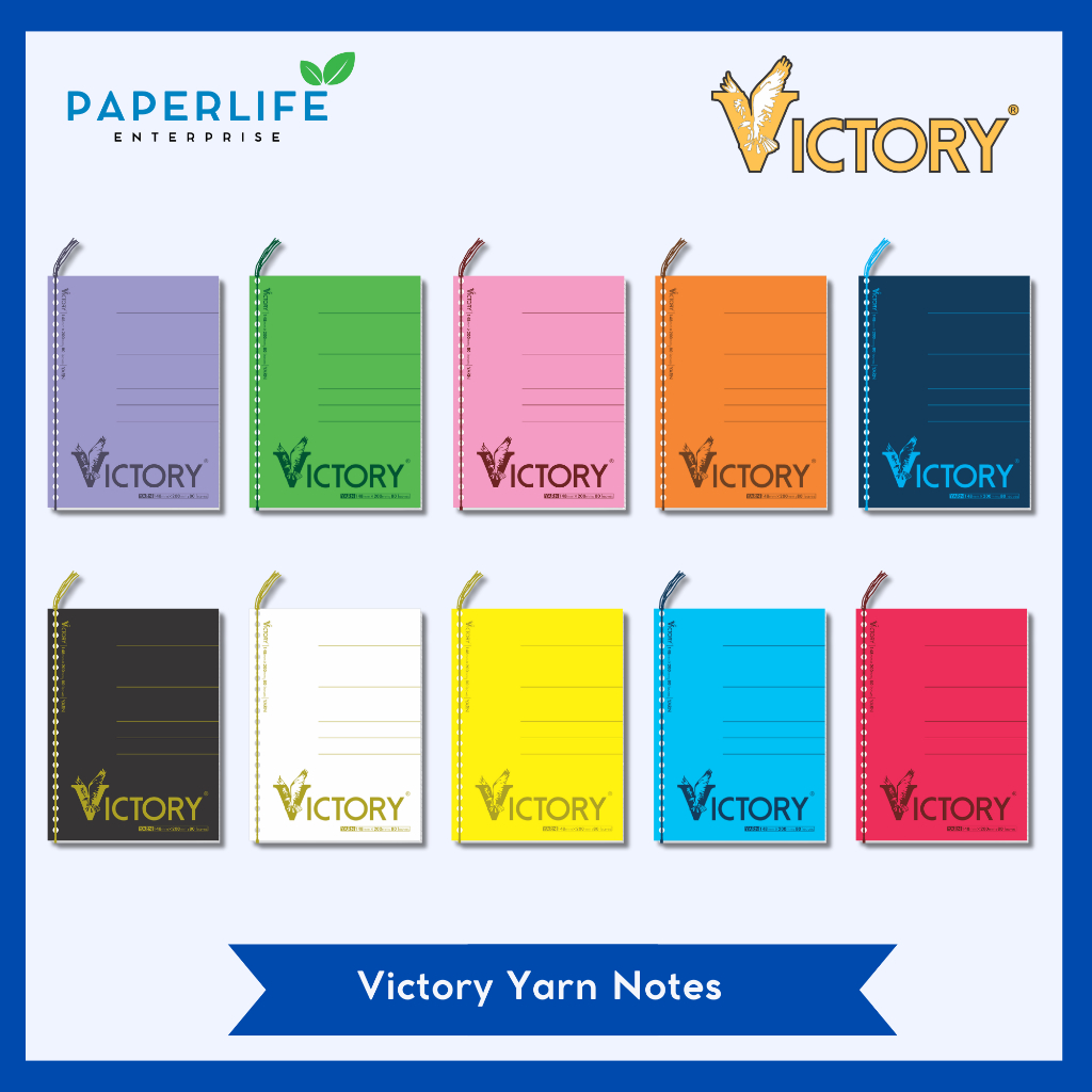 VICTORY NOTEBOOK Spiral & Yarn 80 leaves 10pcs/pack | Shopee Philippines