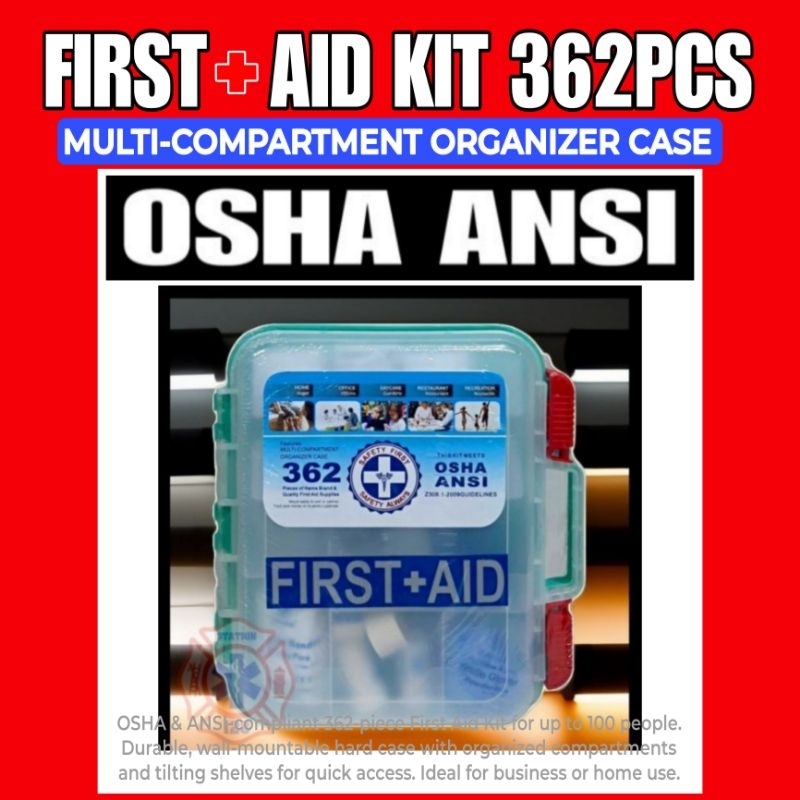 OSHA ANSI FIRST+AID KIT 362pcs | Shopee Philippines