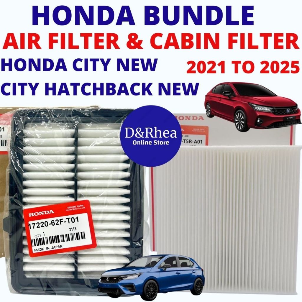 HONDA CITY BUNDLE AIR FILTER + CABIN FILTER FOR ALL NEW HONDA CITY ...