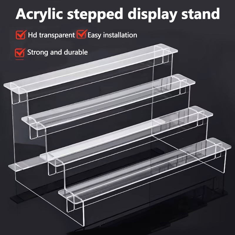 3/4/5 Layers Acrylic Ladder Display Rack Lipstick Nail Polish Perfume ...