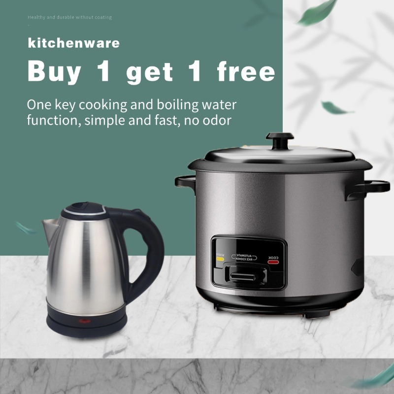 【Buy 1 get 1 free】Premium Rice Cooker Standard Large Capacity 2L Non ...
