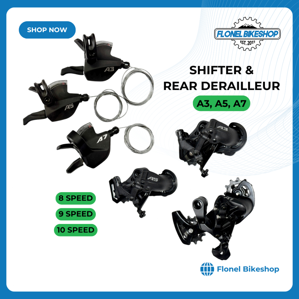 A3/A5/A7 Shifter & Rear Derailleur – 8/9/10 Speed, MTB/Road Bike ...