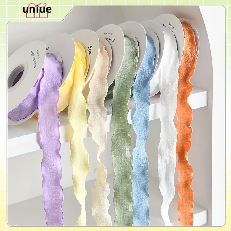 10 Yard Fishtail Yarn Ribbon Linen Gift Ribbon Cake Bouquet Decoration ...