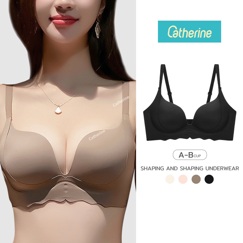 Catherine Push-up side-collecting bra wireless anti-sagging 3/4 Cup ...