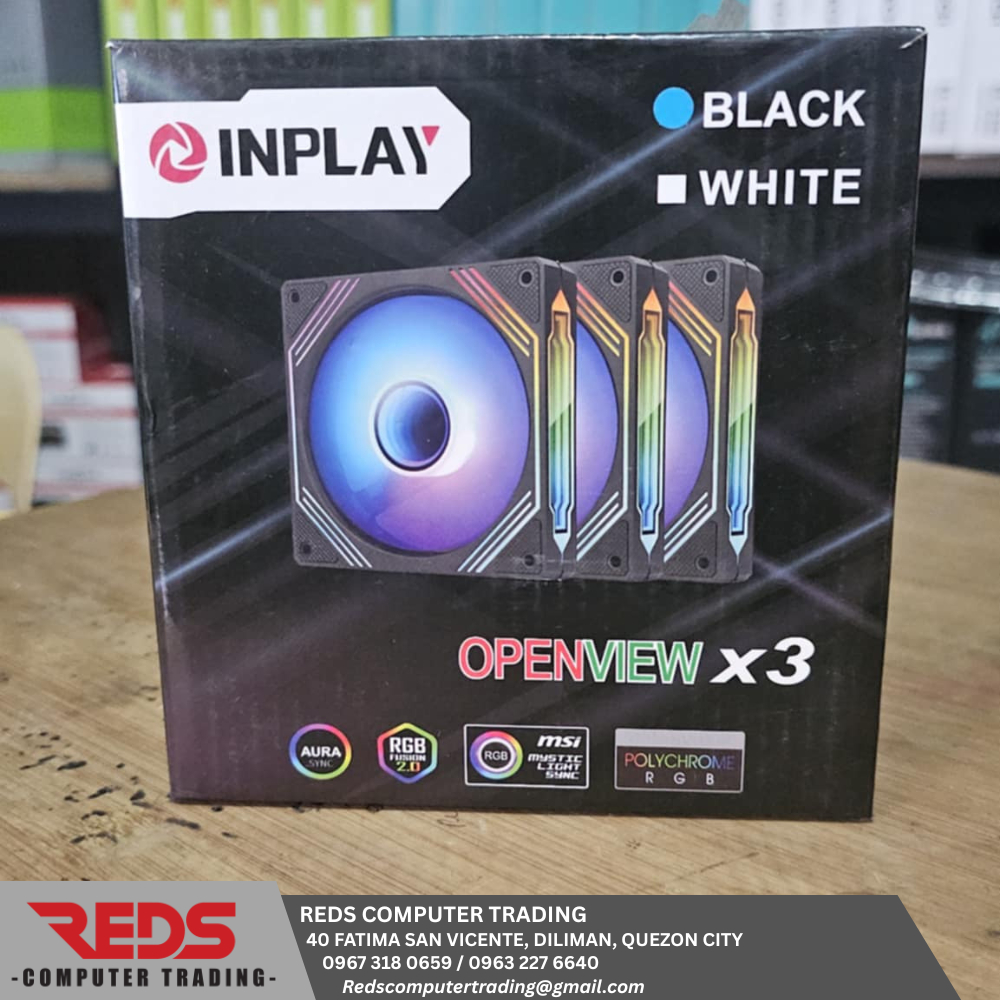 Inplay Openview 3x aRGB Fans(BLACK) | Shopee Philippines