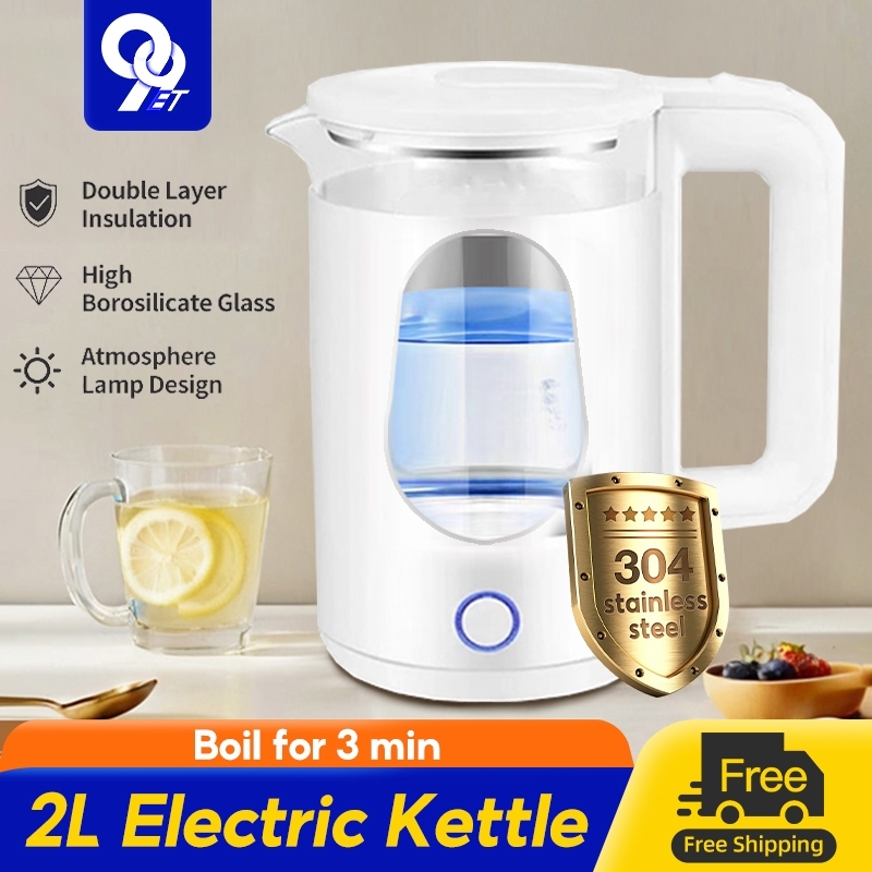 2.0L electric kettle, household electric kettle heater, stainless steel ...