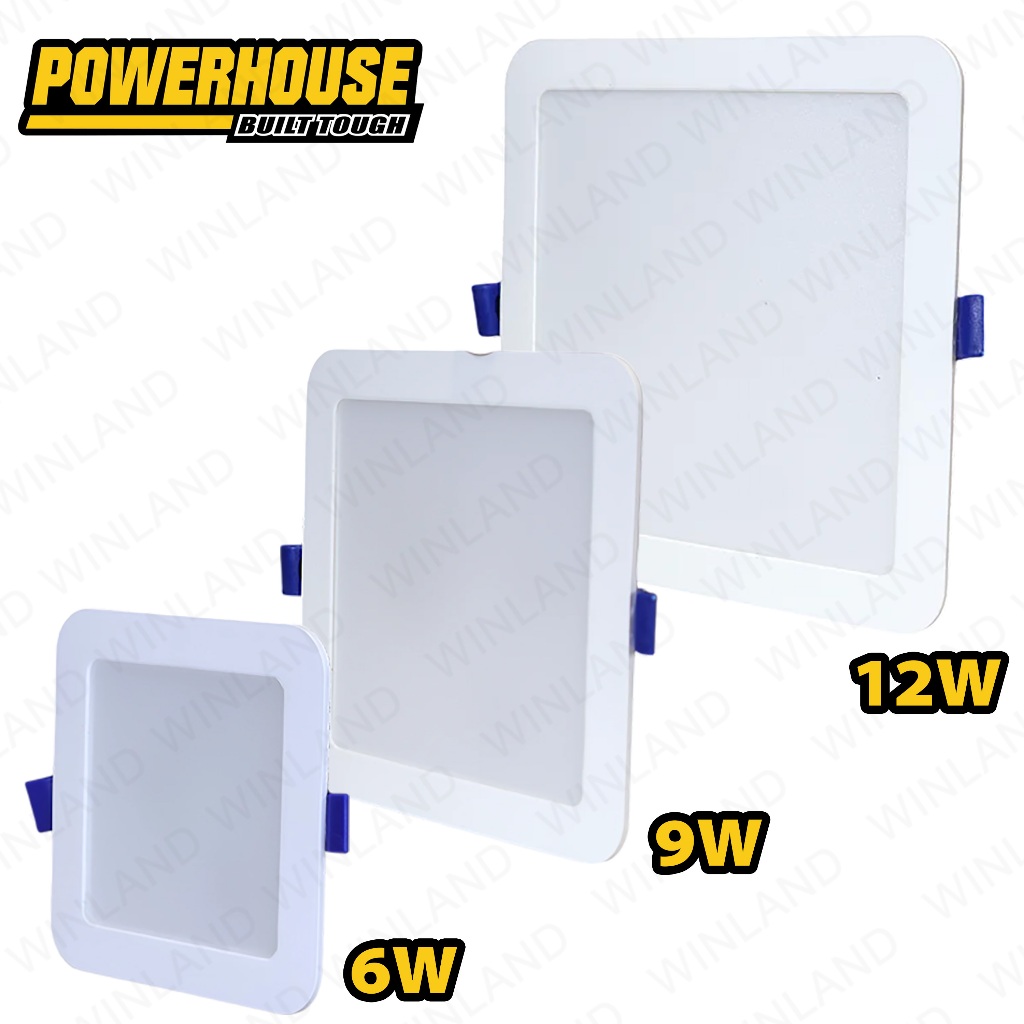 Powerhouse by Winland Electric LED Recessed Downlight Square Daylight ...