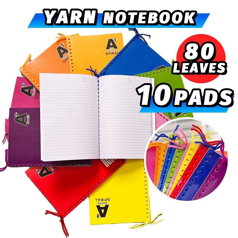 10PCS NOTEBOOK Spiral YARN Writing 80LEAVES composition writing ...
