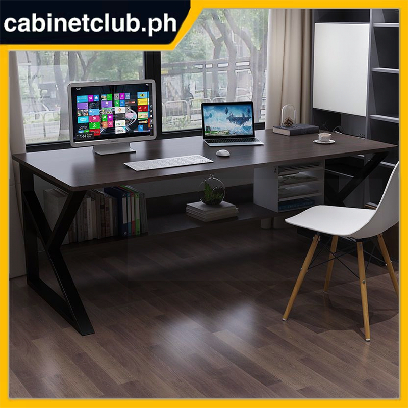 ⚡️COD⚡️ 140cm Computer Desk Bedroom Study Table With Layers Modern ...
