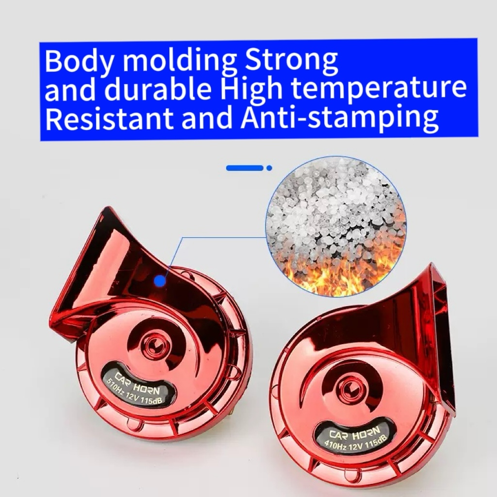 Car Horn 12v Super loud waterproof high and low local tyrant gold horn ...