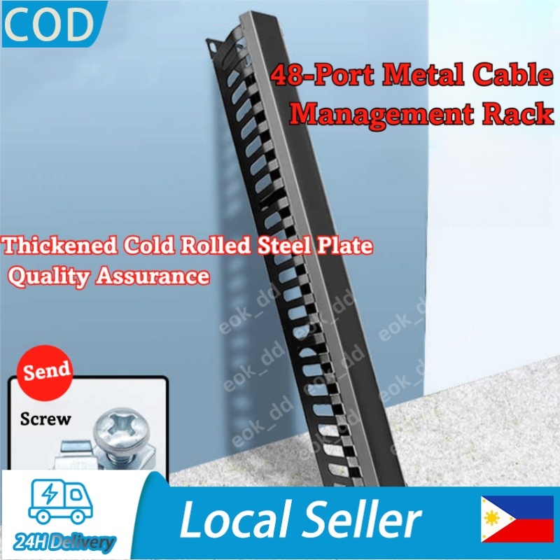 Thickened 48 port cable management rack 19 inch network cabinet ...