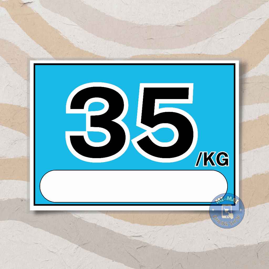 BIGASAN SIGNAGES / RICE TAG PRICE / LAMINATED RICE SIGNAGES | Shopee ...