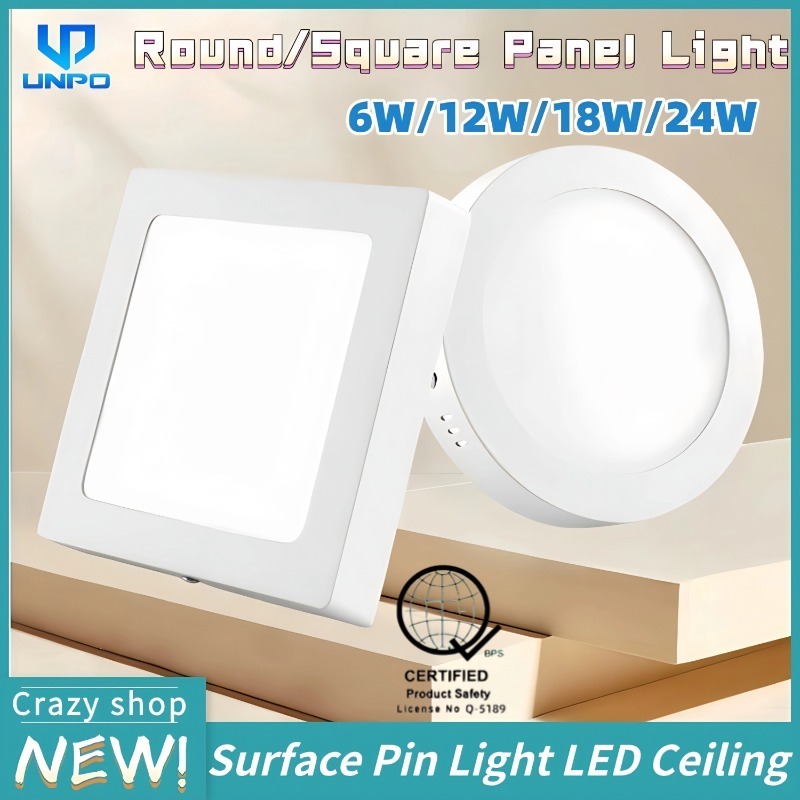 White Pin Light Surface Mounted Round Square LED Ceiling LightLED ...