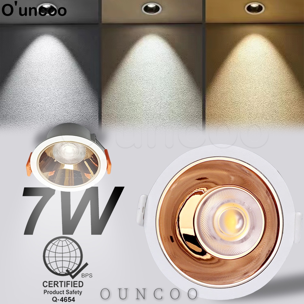 O'uncoo Pin Light Tri Colors Anti-glare Downlight Spotlight For Bedroom ...