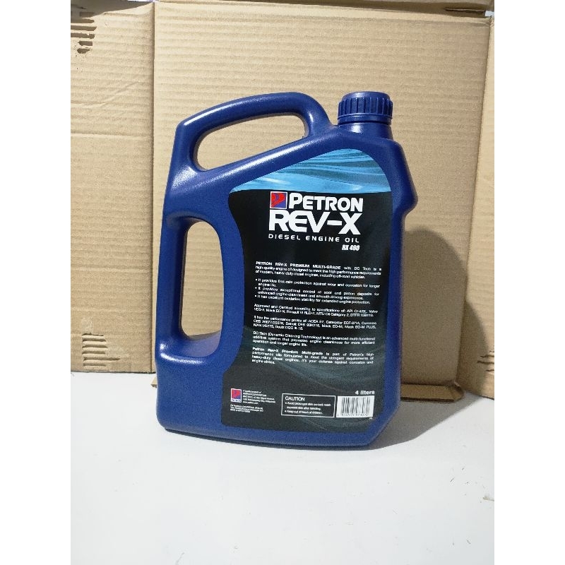 PETRON REV-X DIESEL ENGINE OIL RX400 SAE 15W-40 PREMIUM MULTI-GRADE 4L ...