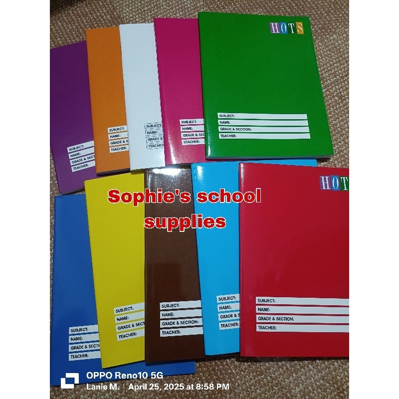 Composition Notebook (10 PC's in one pack) Brand: Hots 148mm x 200mm 80 ...