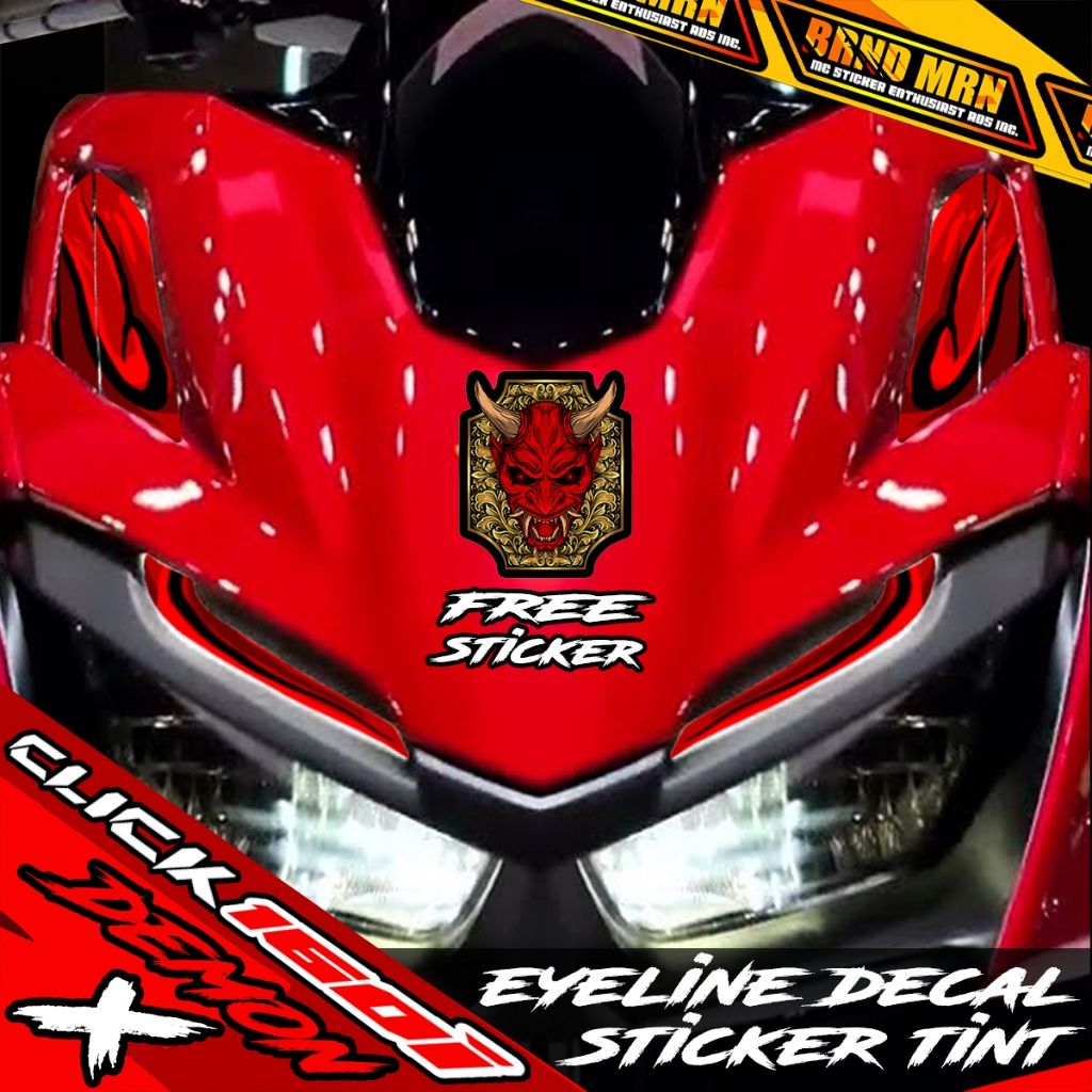 HONDA CLICK 160 EYELINE DECAL CLEAR STICKER TINT PROTECTOR XSERIES ...