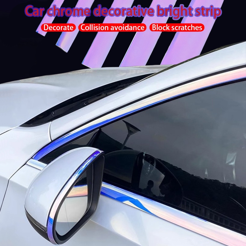 5Meter Colorful car exterior chrome trim electroplated window frame ...