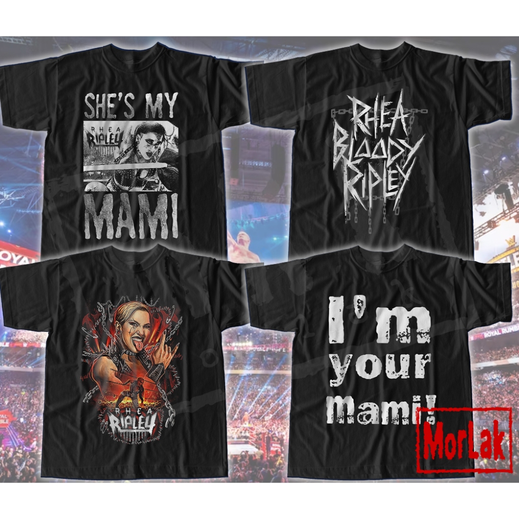 WWE Divas Rhea Ripley Collection Graphic Unisex Shirt | Shopee Philippines