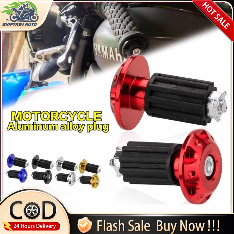 Motorcycle Universal CNC Handle Bar Eed Alloy one pair Decoration ...