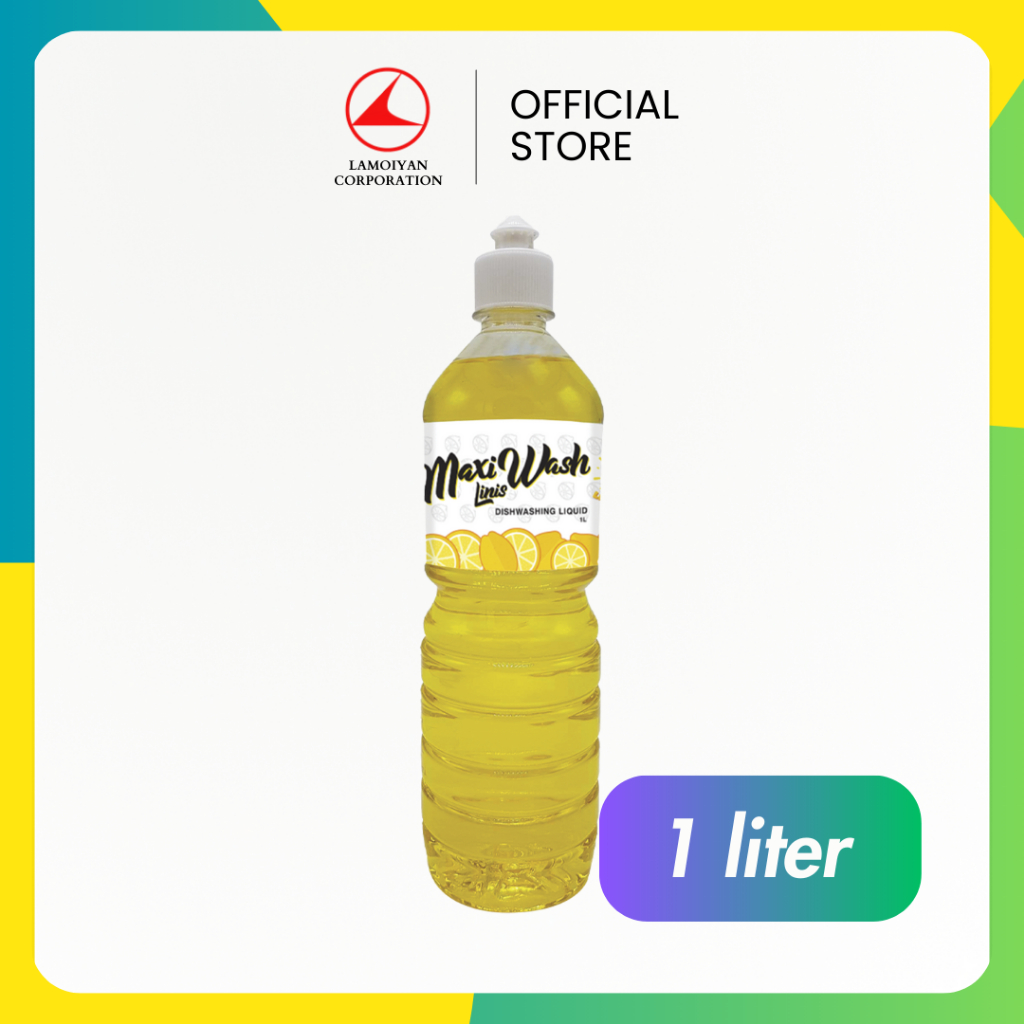 MaxiWash Linis Dishwashing Liquid Lemon Saya 100mL (1L) | Shopee ...