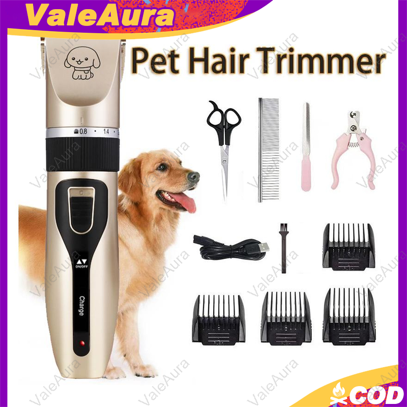 ValeAura Rechargeable Dog Grooming Kit with Hair Razor and Professional ...