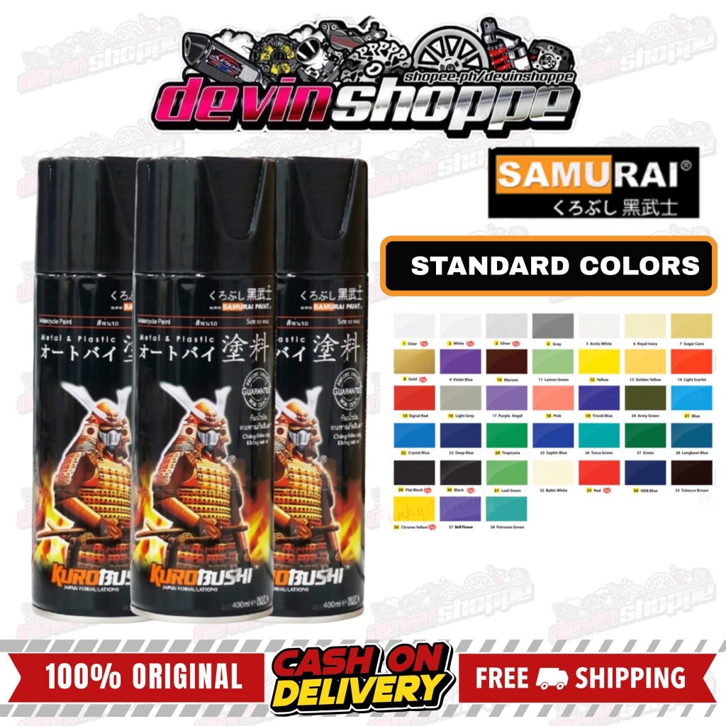 SAMURAI PAINT STANDARD COLORS | Shopee Philippines