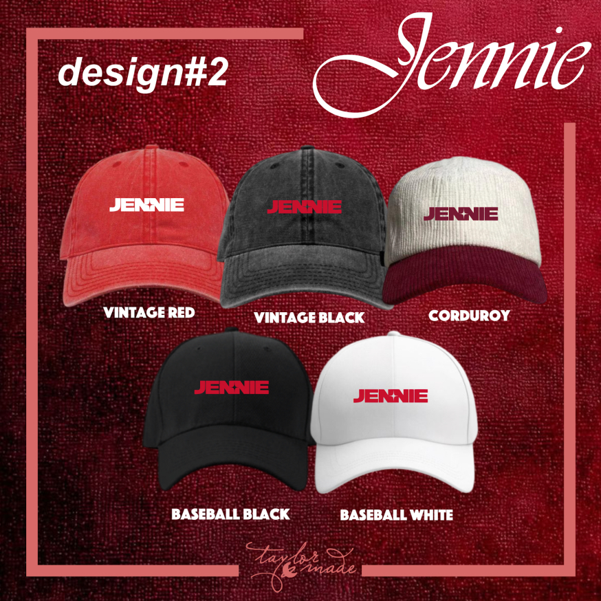 JENNIE RUBY ALBUM CAP - Jennie Blackpink vintage/baseball/corduroy