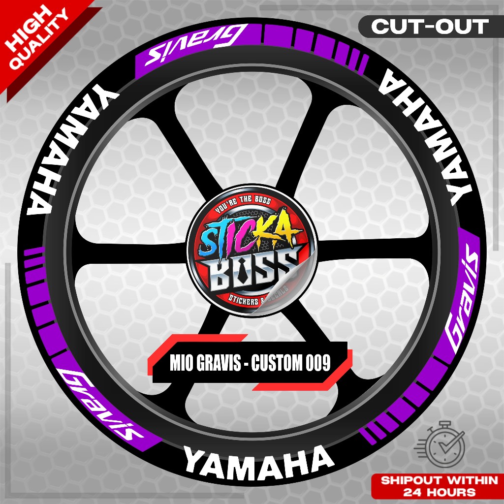 MIO GRAVIS MAG STICKER SET ( 2 MAGS ) - CUSTOM 009 | VINYL WATERPROOF ...