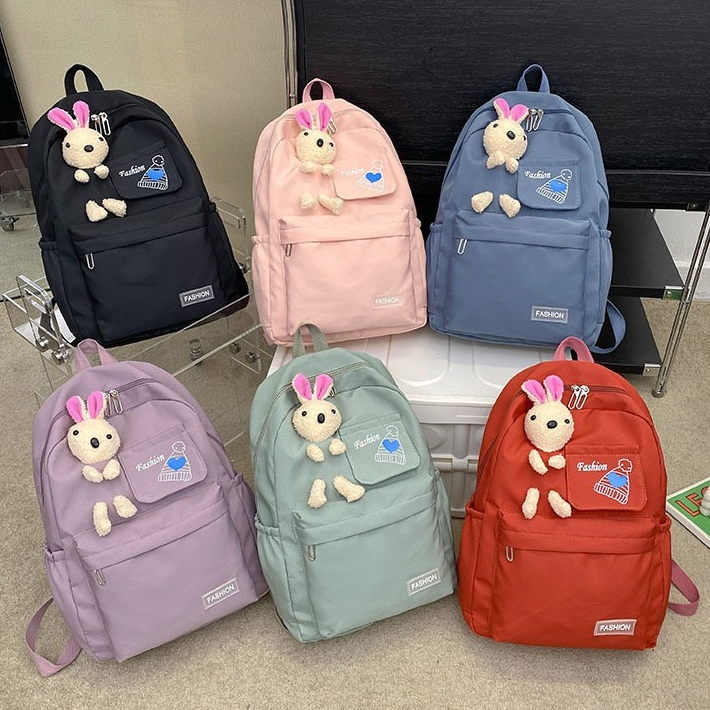 Mumu 9085 Cute Rabbit Girls Back Pack School Students College Bag For ...