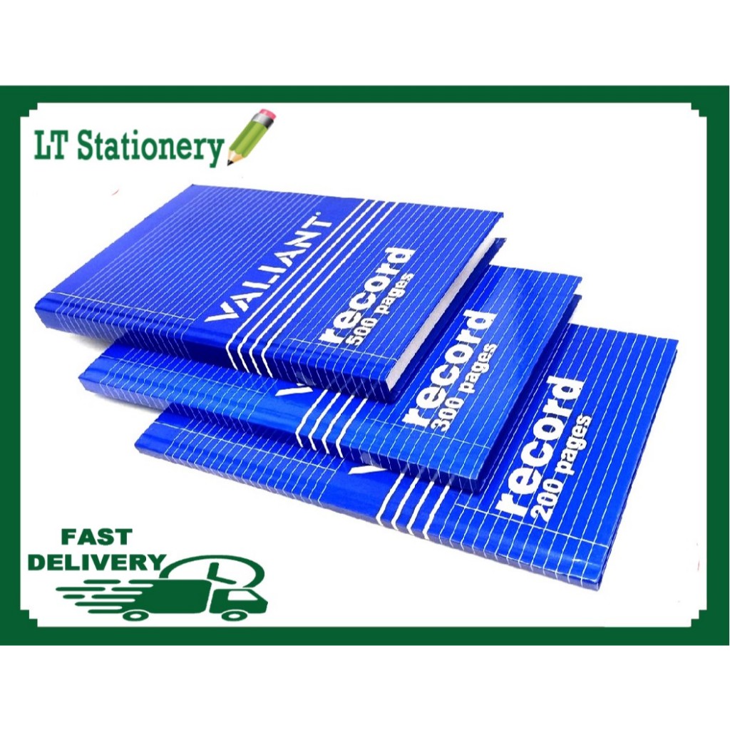 Valiant Record Book Big Notebook Hard Cover | Shopee Philippines