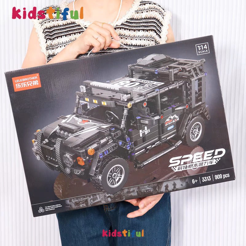 Land Rover Hummer Model Off Road Racing Car Building Blocks Toys Pull ...