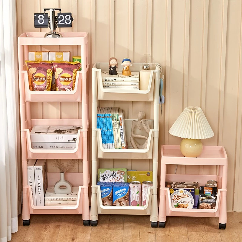 4 Layers Rack Organizer Bathroom Organizer Rack Kitchen Rack With Wheel ...