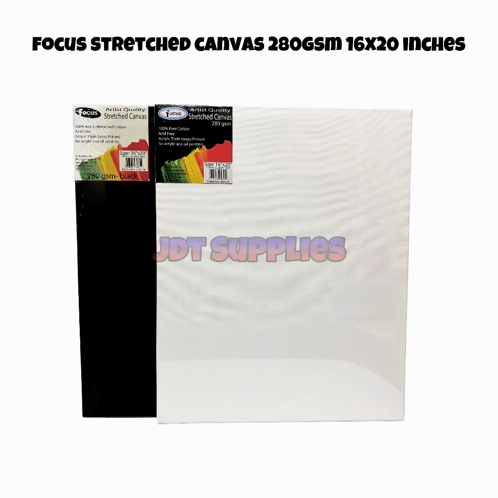 [16x20 Inches] Focus 280gsm Stretched Canvas | Shopee Philippines