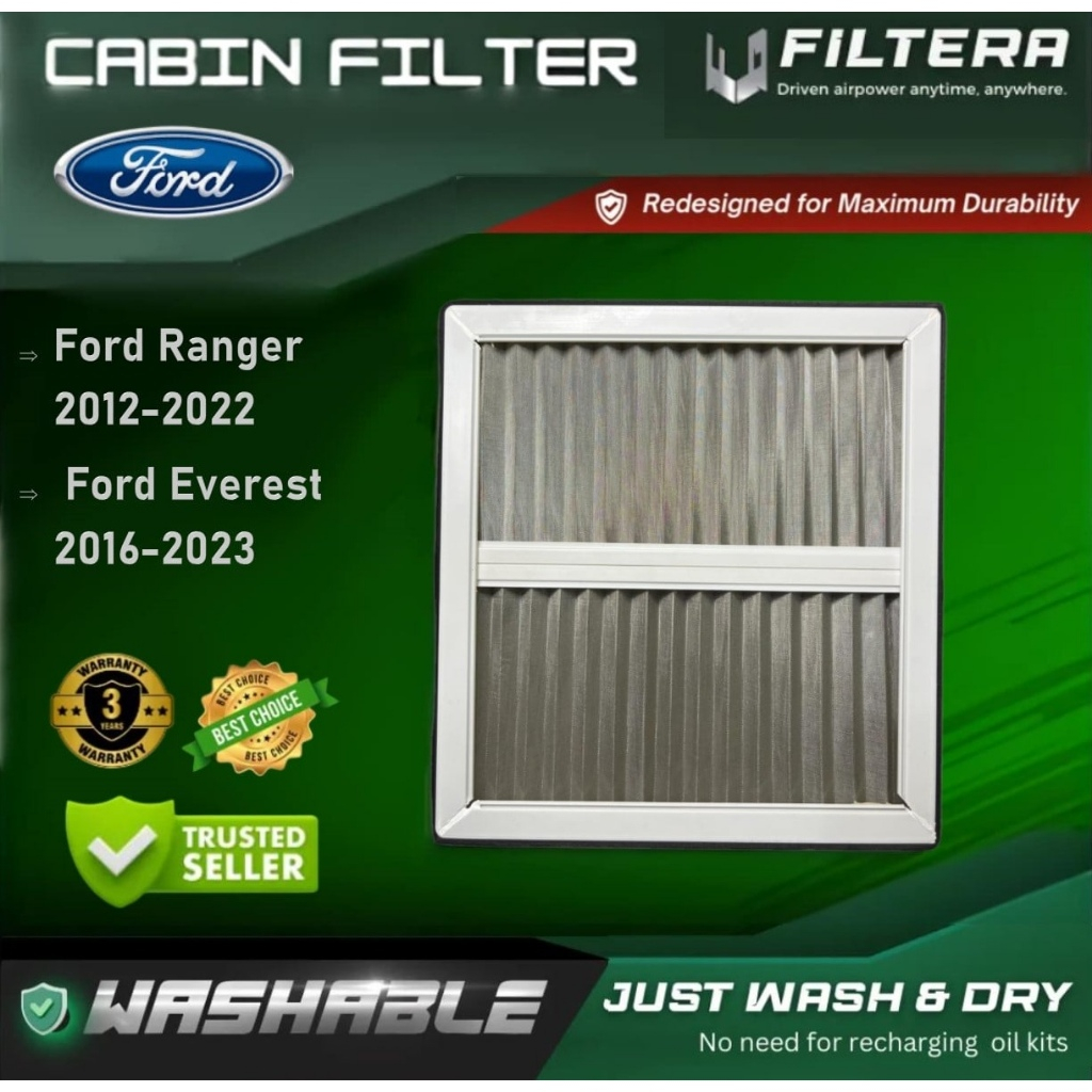 Cabin Filter for Ford Everest and Ranger 2.2 TDCi Diesel 2012-2022 ...