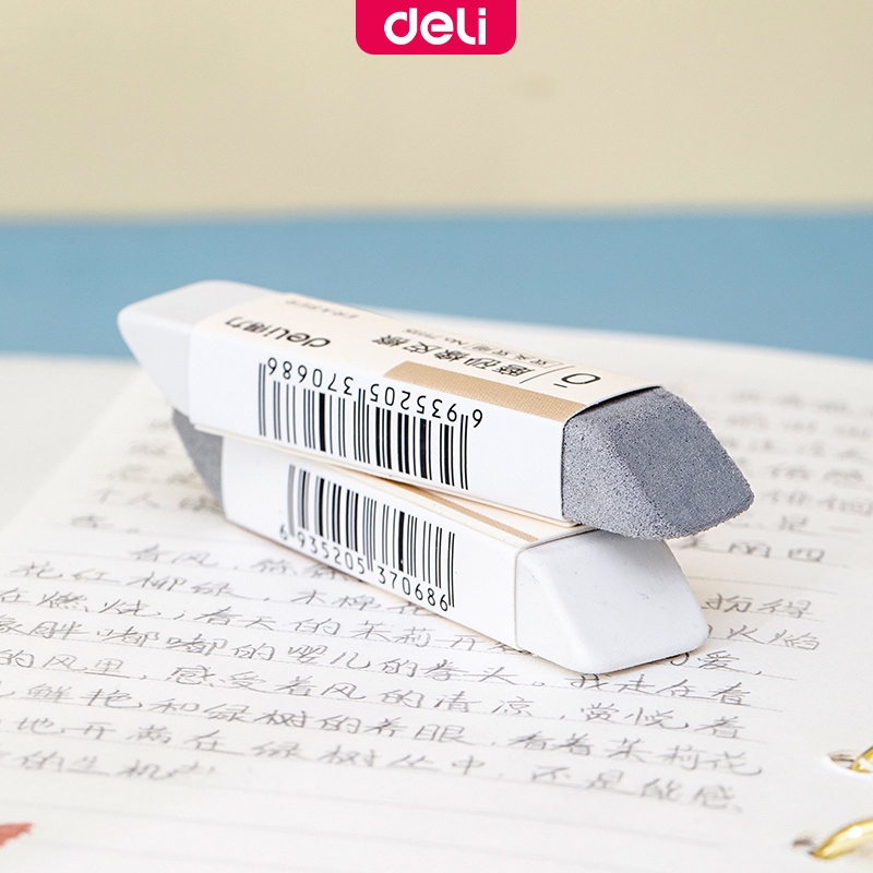 Deli Double-headed Eraser TPR White Erasers For Stationery Supplies ...